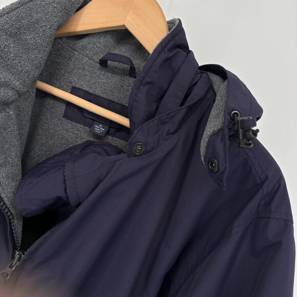 Lands' End Parka Jacket Winter Coat Womens 2X 20W 22W Hooded Fleece Quilt Lined - Picture 3 of 9